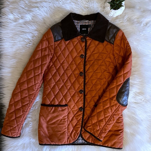 ASOS Burnt Orange Quilted Chore Coat - Picture 13 of 16
